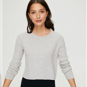 Babaton New Nathaniel Sweater - Heather Light Grey